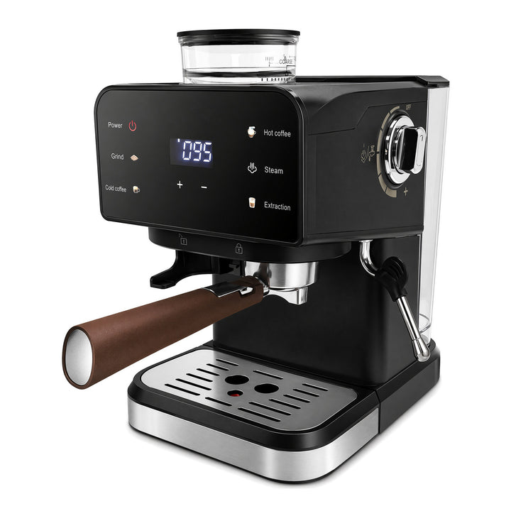 Espressomaskin med integrert malverk og digital styring Skanto