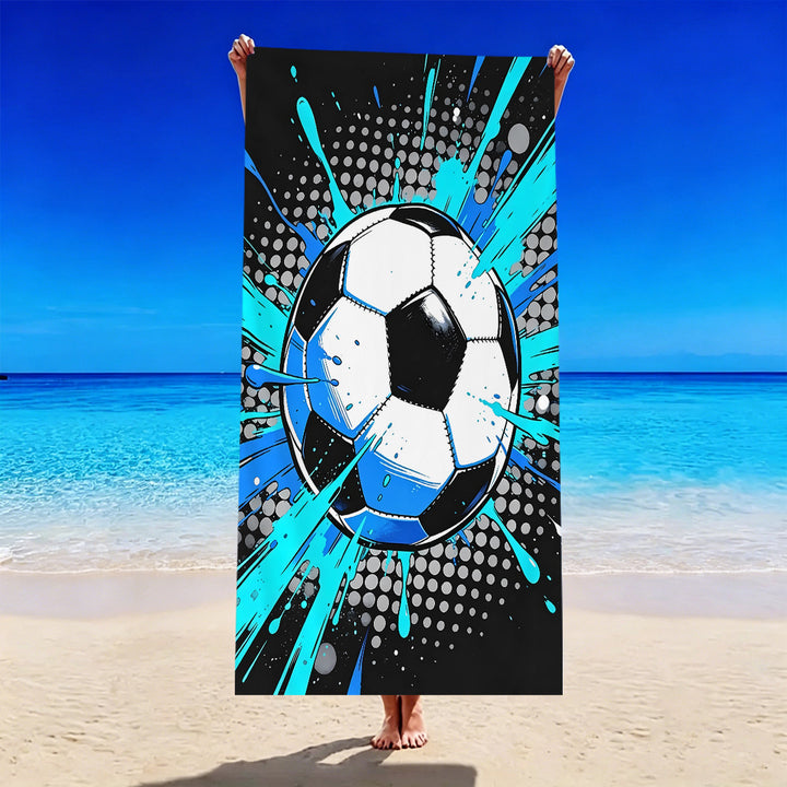 Fotballmotiv strandhåndkle Skanto