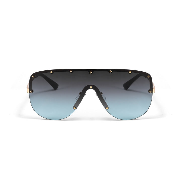 Damer futuristisk oversized solbrille Skanto