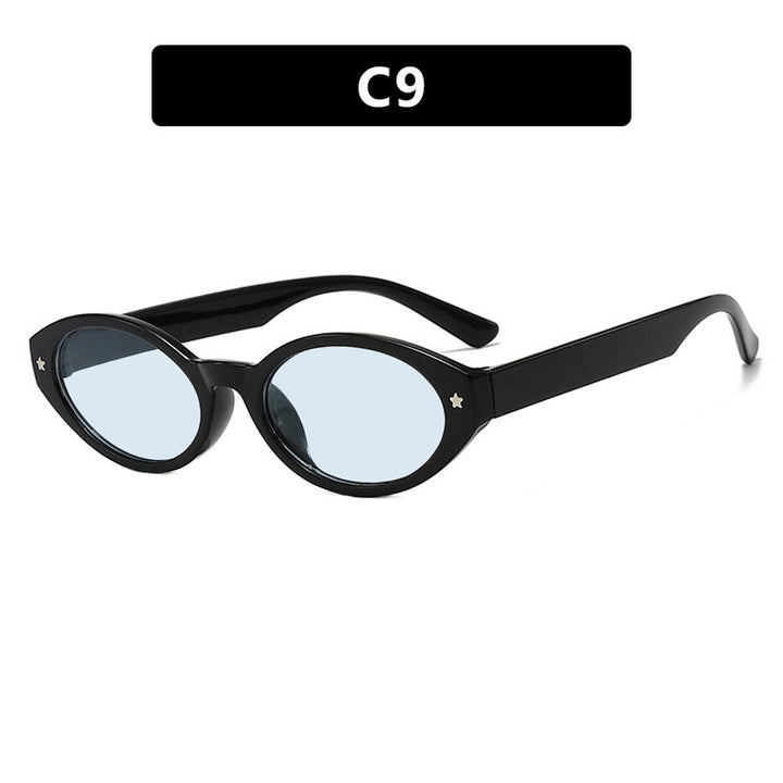 Dame Cat-Eye solbriller med elegant bæreveskedesign Skanto