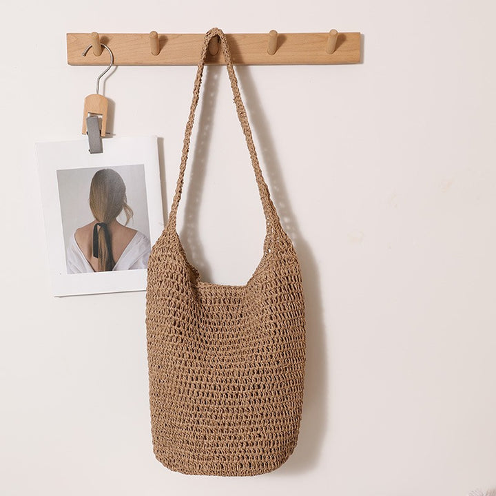 Håndlaget strikket bag Skanto