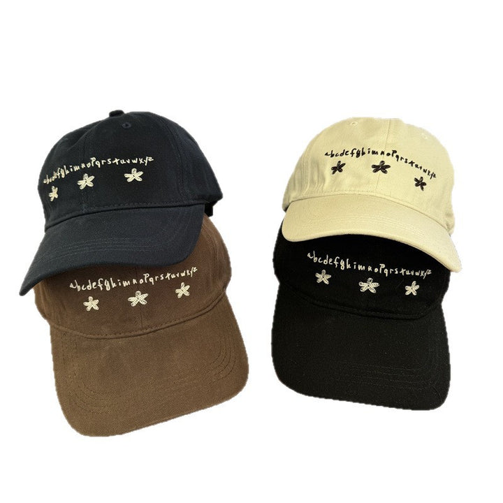 Kvinnenes Uformelle Broderte Bomulls Baseballcaps Skanto