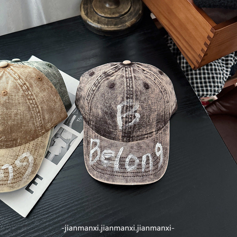 Kvinne Slitt Denim Justerbar Baseball Caps Skanto