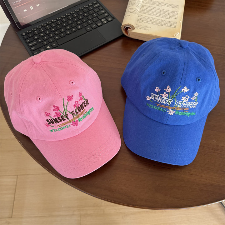 Kvinnebrodert blomster baseball cap Skanto