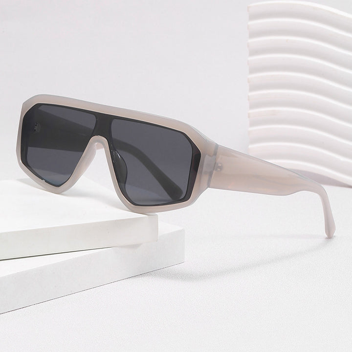 Dame Modiske Oversized-solbriller i futuristisk design Skanto