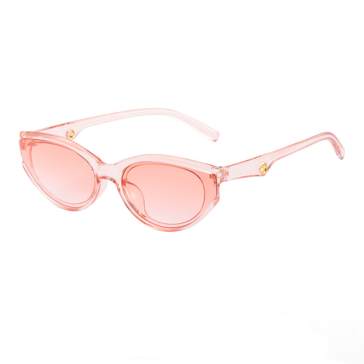 Dame Cat-Eye solbriller med gjennomsiktig, moderne design Skanto