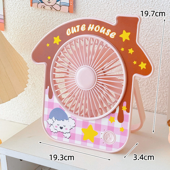 Compact table fan in creative design Skanto