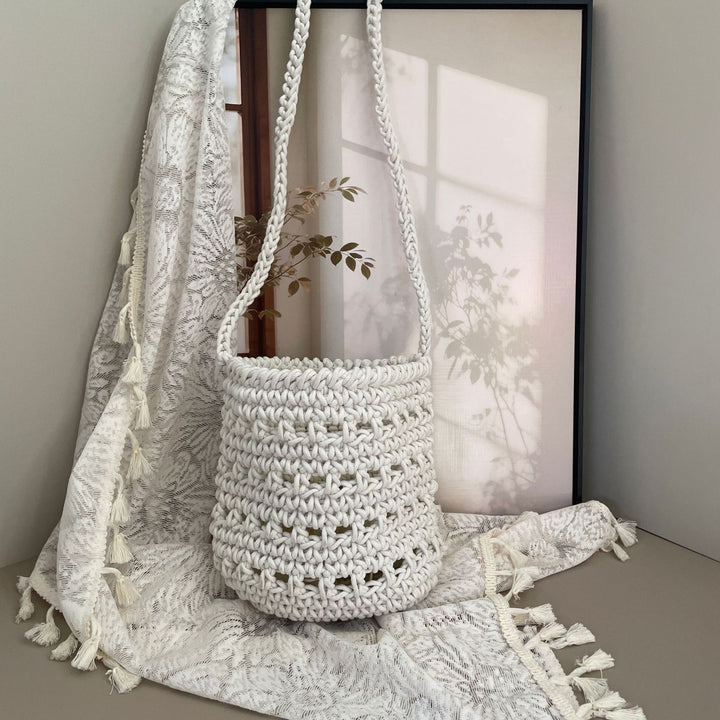 Makramee Håndveske i Boho-stil Skanto