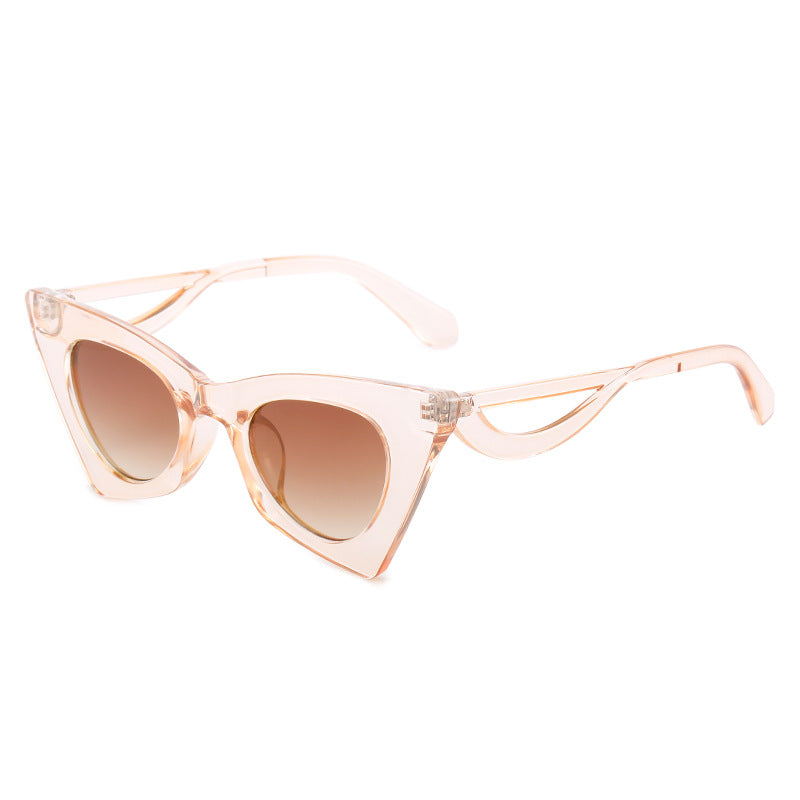Dame Cat-Eye solbriller med elegante designelementer Skanto
