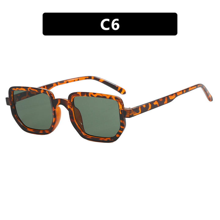 Dame geometrisk solbrille med moderne ramme og beskyttende glass Skanto