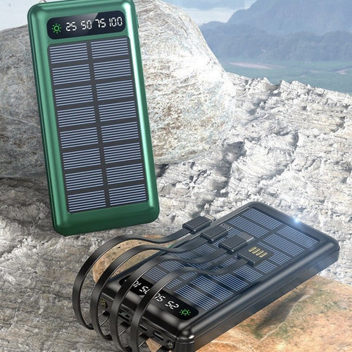 Solar Powerbank med multifunksjonelle ladealternativer Skanto