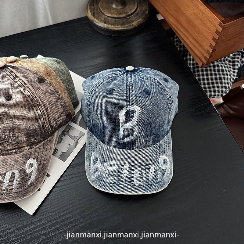 Kvinne Slitt Denim Justerbar Baseball Caps Skanto