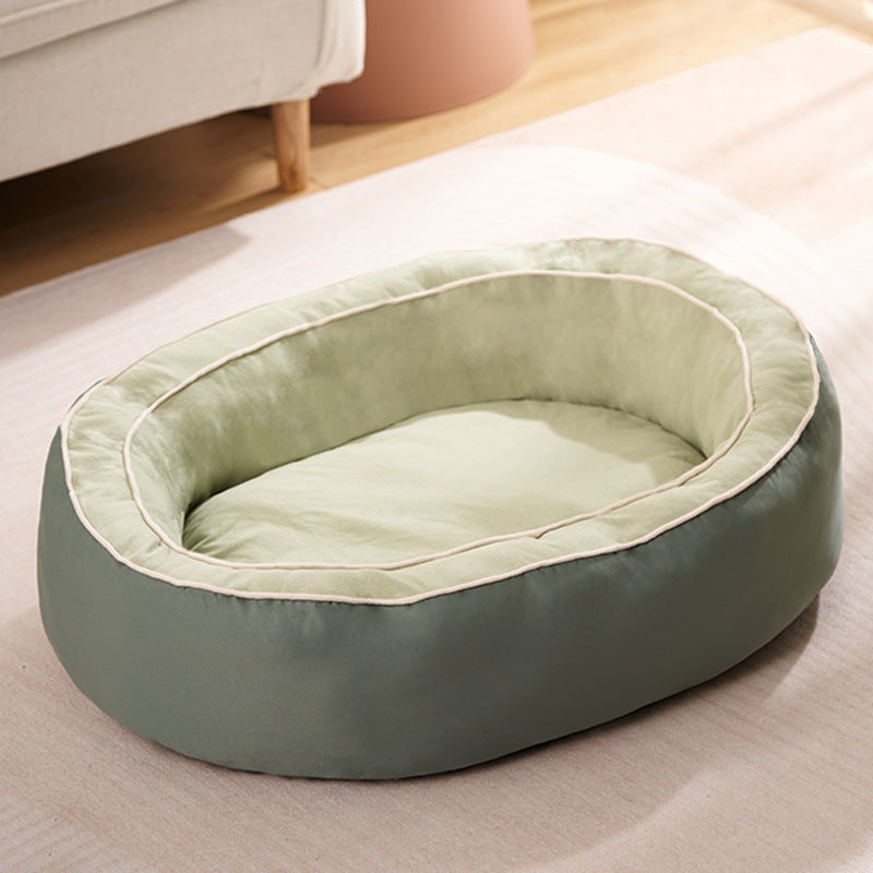 Plush Oval Hundeseng