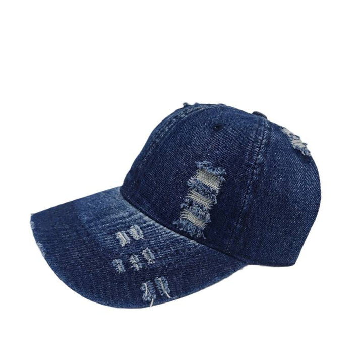 Kvinnenes Slitt Fritids Denim Baseball Caps Skanto