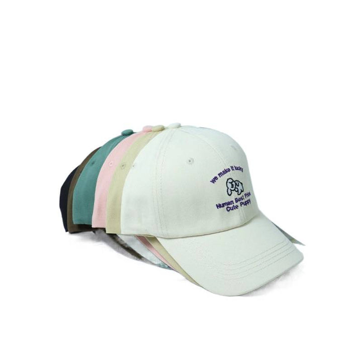 Kvinne Brodert Valpe-tema Baseball Cap Skanto