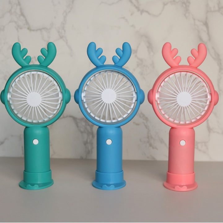 Unisex Bærbar Mini-vifteen med ergonomisk design og dyreører Skanto