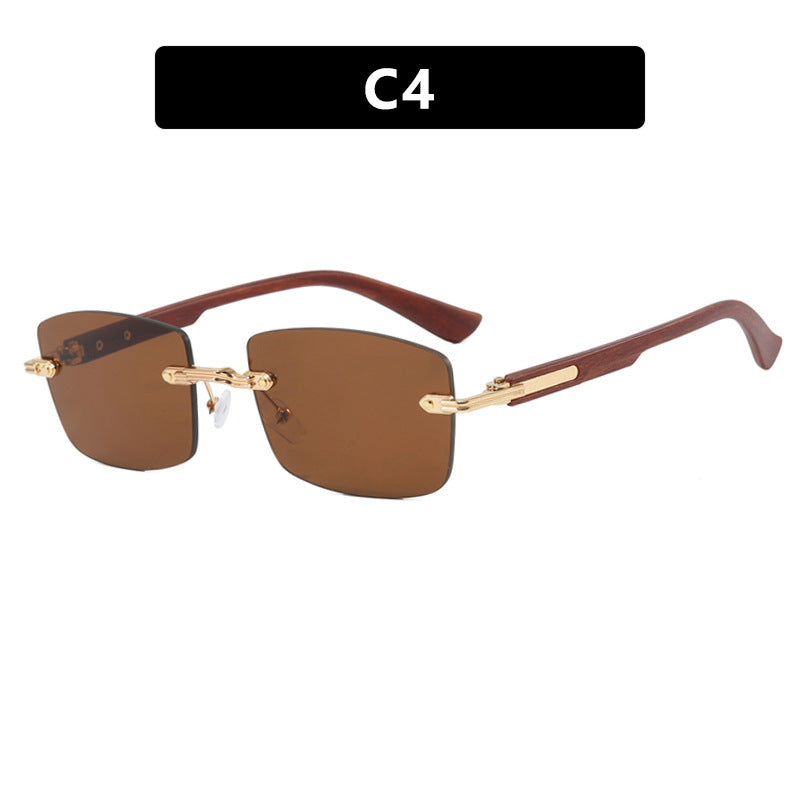 Dame kvadratisk solbrille med trefram og gradientlinser Skanto
