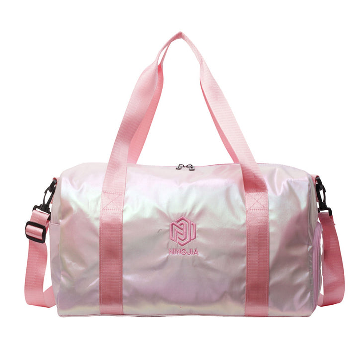 Damer Sporty Reiseduffel med glitrende materiale Skanto