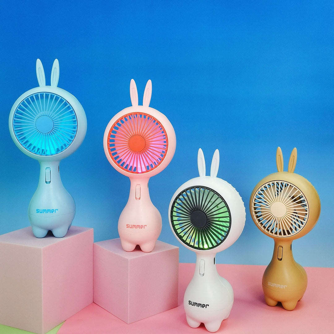 Dame Bærbar Mini-Vifte i søtt Kanin-Design Skanto