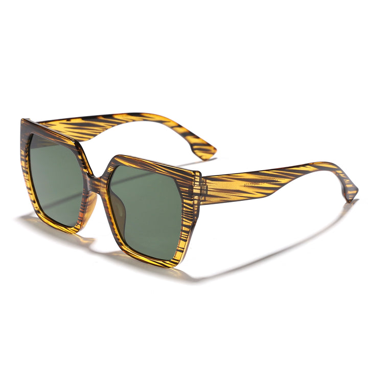 Dame oversized kvadratisk solbrille med enestående komfort og moderne design Skanto