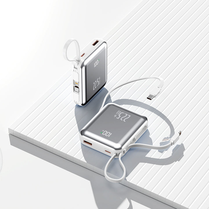 Multifunksjonell powerbank med digital skjerm Skanto