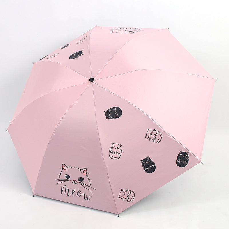 Dameparaply med leken kattedesign Skanto
