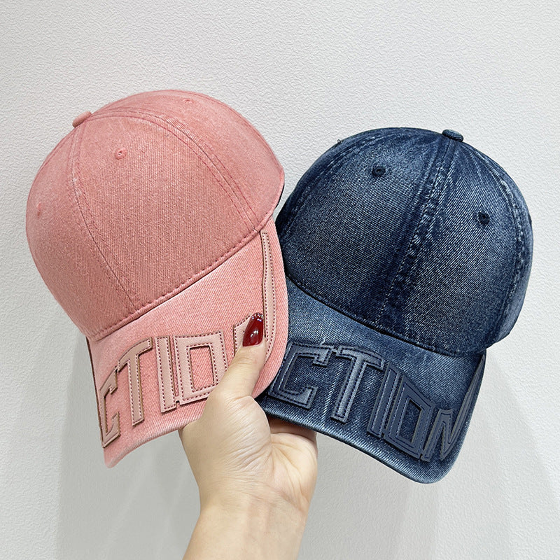 Unisex Stilig Denimbaserte Baseball Caps Skanto