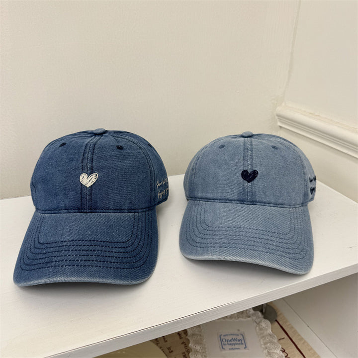 Dame Skjorte Brodert Denim Baseball Caps Skanto