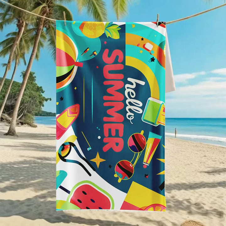Women's beach towel with creative golf theme Skanto