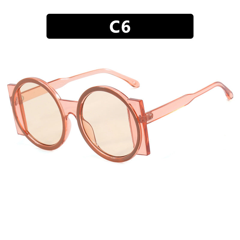 Dame oversized solbrille med kvadratisk ramme og UV-beskyttelse Skanto