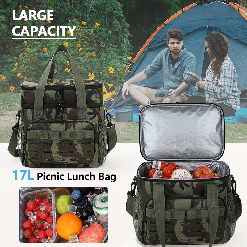 Dame isolert og slitesterk kjølebag i moderne camouflagedesign Skanto
