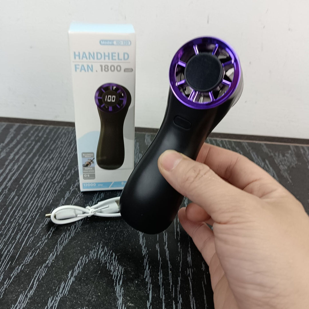 Unisex Håndheld bærbar blæser med digital hastighedsdisplay Skanto