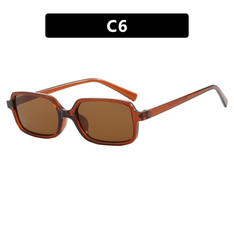 Dame kvadratisk solbrille med unikt, ekstravagant design og UV-beskyttelse Skanto