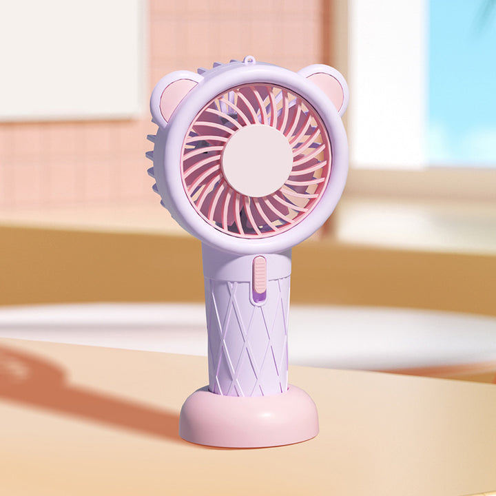 Dame Bærbar Mini-Ventilator med leken Dyredesign Skanto