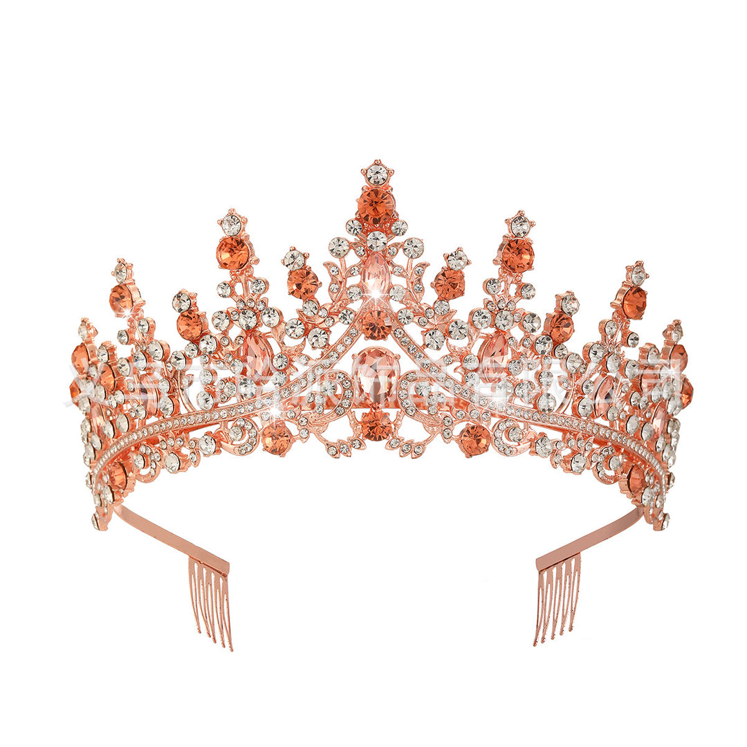 Dame Strass Tiara med glitrende edelstener Skanto