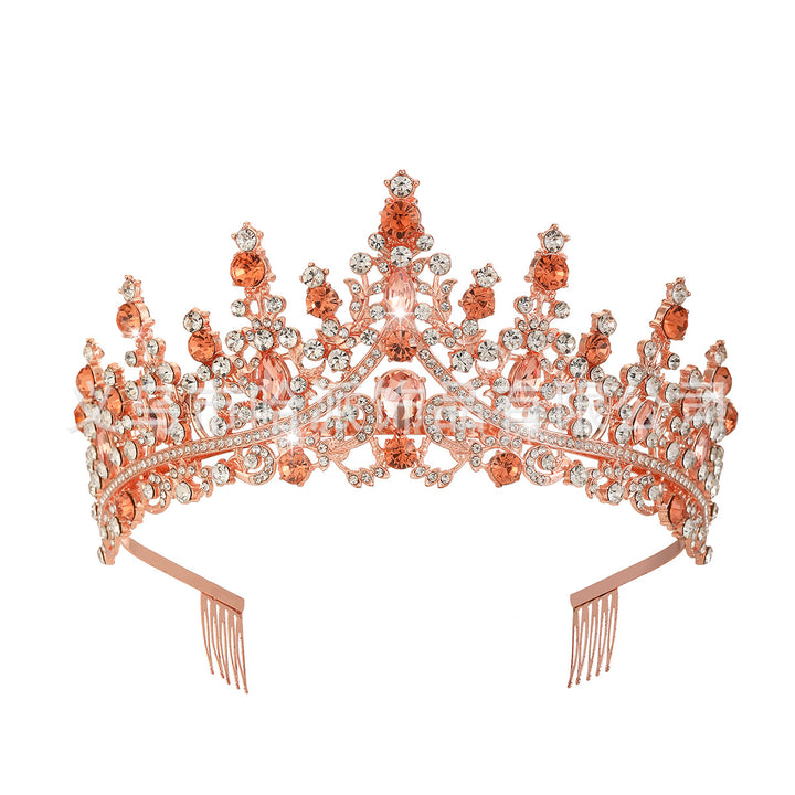 Dame Strass Tiara med glitrende edelstener Skanto