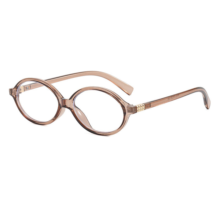 Dame elegante moteriktig lesebrille med uvanlig design Skanto