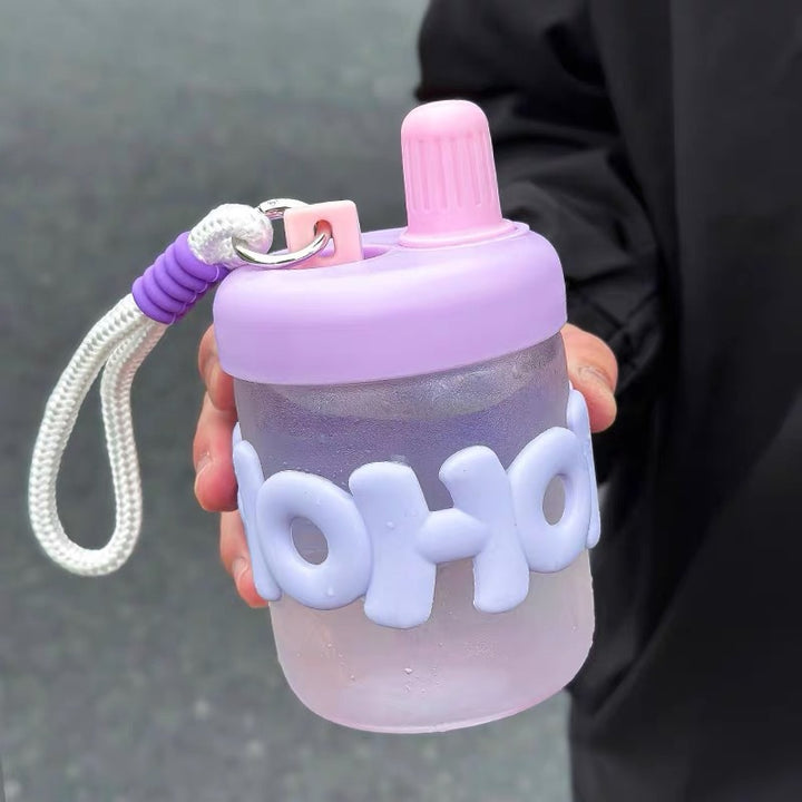 Damen lustige und praktische Wasserflasche mit integrierter Trageschlaufe Skanto