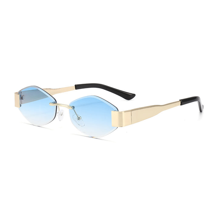 Dame motemessig solbrille med elegant åttekantet ramme og UV-beskyttelse Skanto