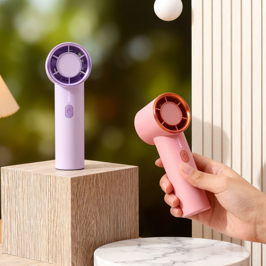 Dame bærbar mini-vifte med ergonomisk design Skanto
