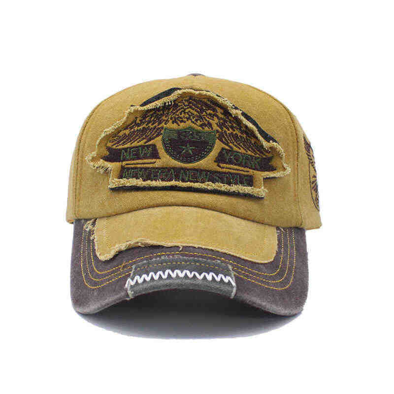 Herre slitt denim caps Skanto