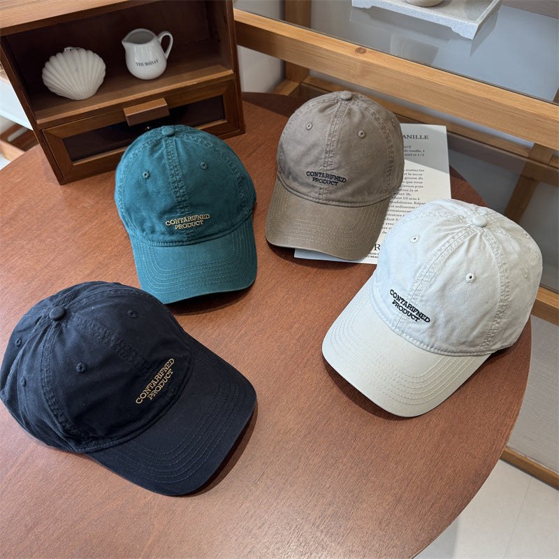 Herre Casual Brodert Bomulls Caps Skanto