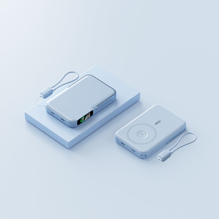Ultralett Powerbank med integrert LED-skjerm og hurtigladefunksjon Skanto