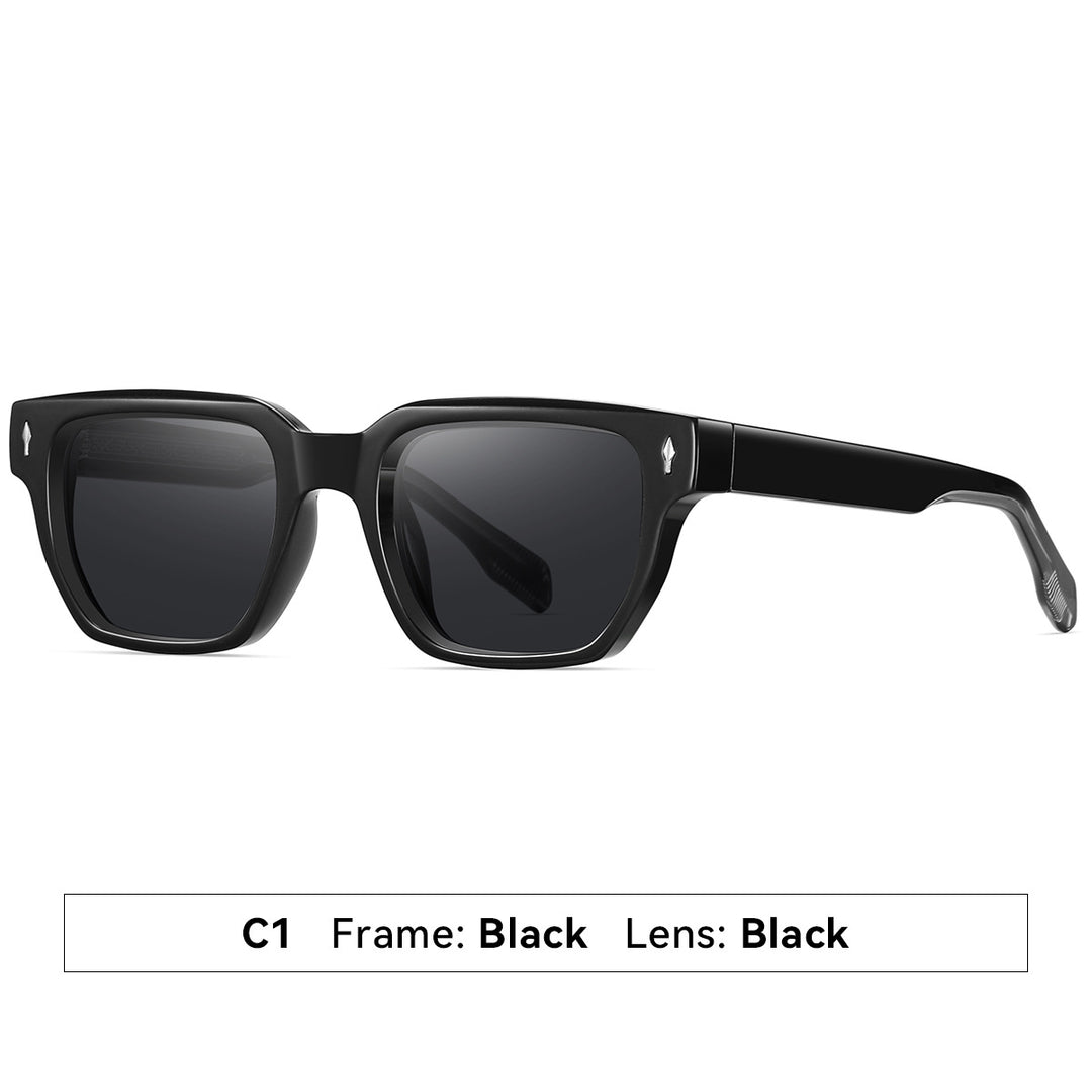 Dame solbrille i moderne, elegante kvadratdesign Skanto