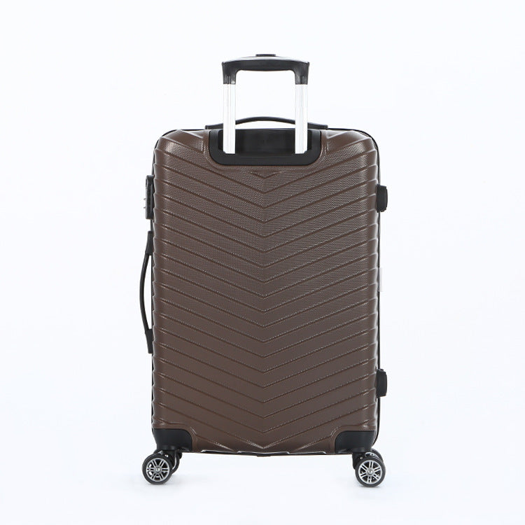 Unisex Chevron-mønstret hardt skall reise koffert Skanto