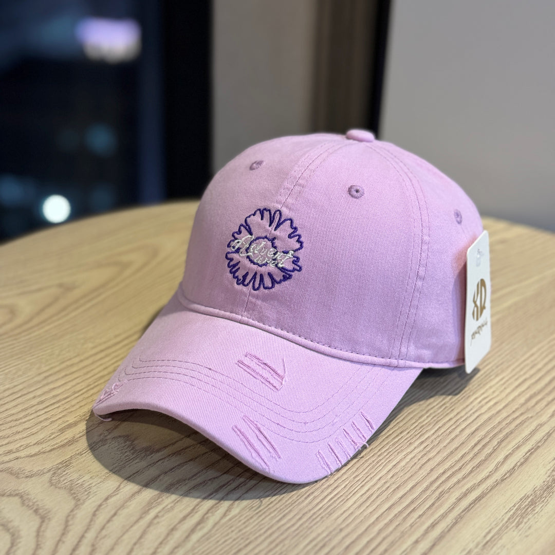 Unisex Brodert Blomster Design Baseball Cap Skanto