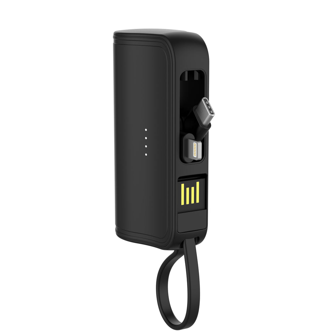 Bærbar powerbank med multifunksjonell ladekabel og digital skjerm Skanto