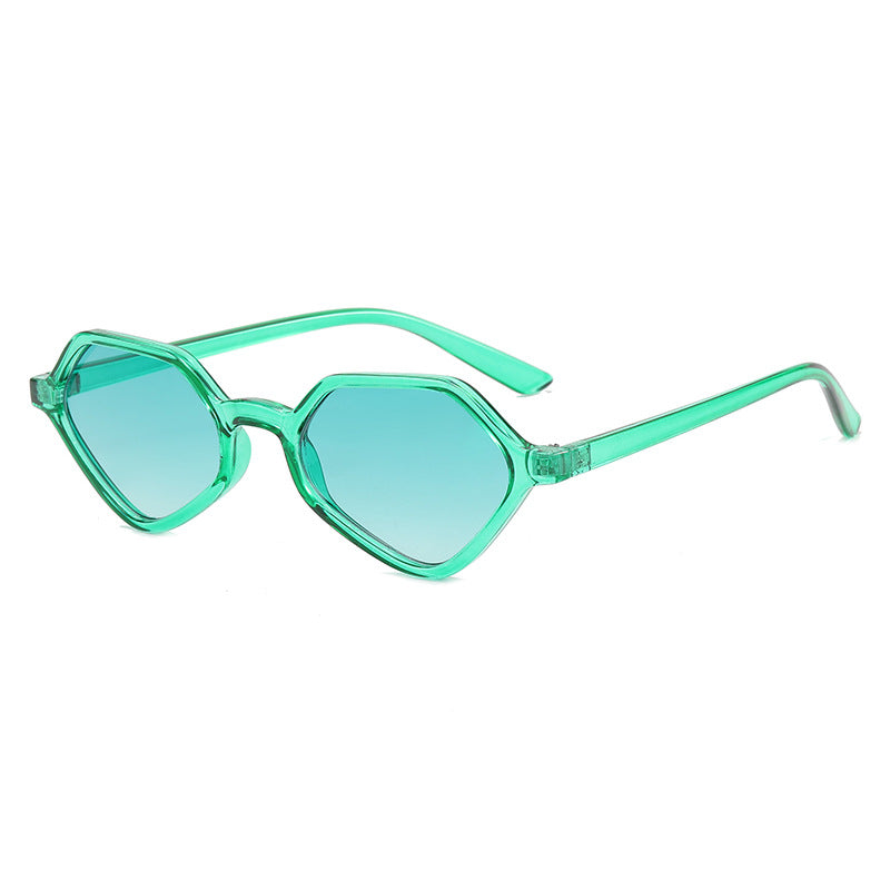 Dame Geometrisk Design-solbrille med speilte glass Skanto