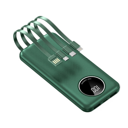 Multifunksjonell Powerbank med integrerte kabler Skanto