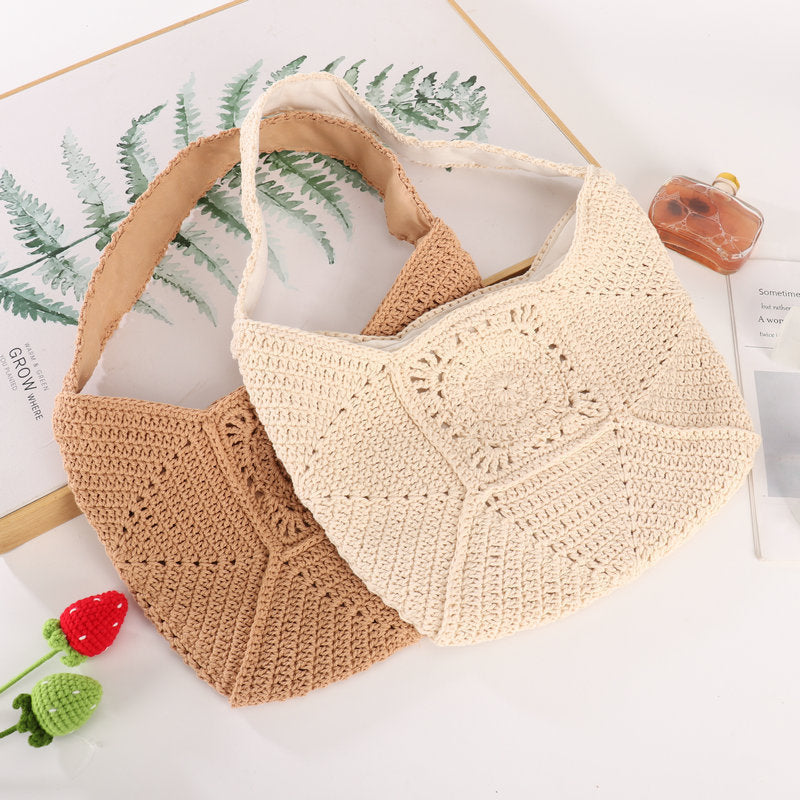 Håndlaget Makramee Crossbody Bag Skanto